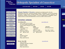 Tablet Screenshot of orthopedicspecialistsofconnecticut.com